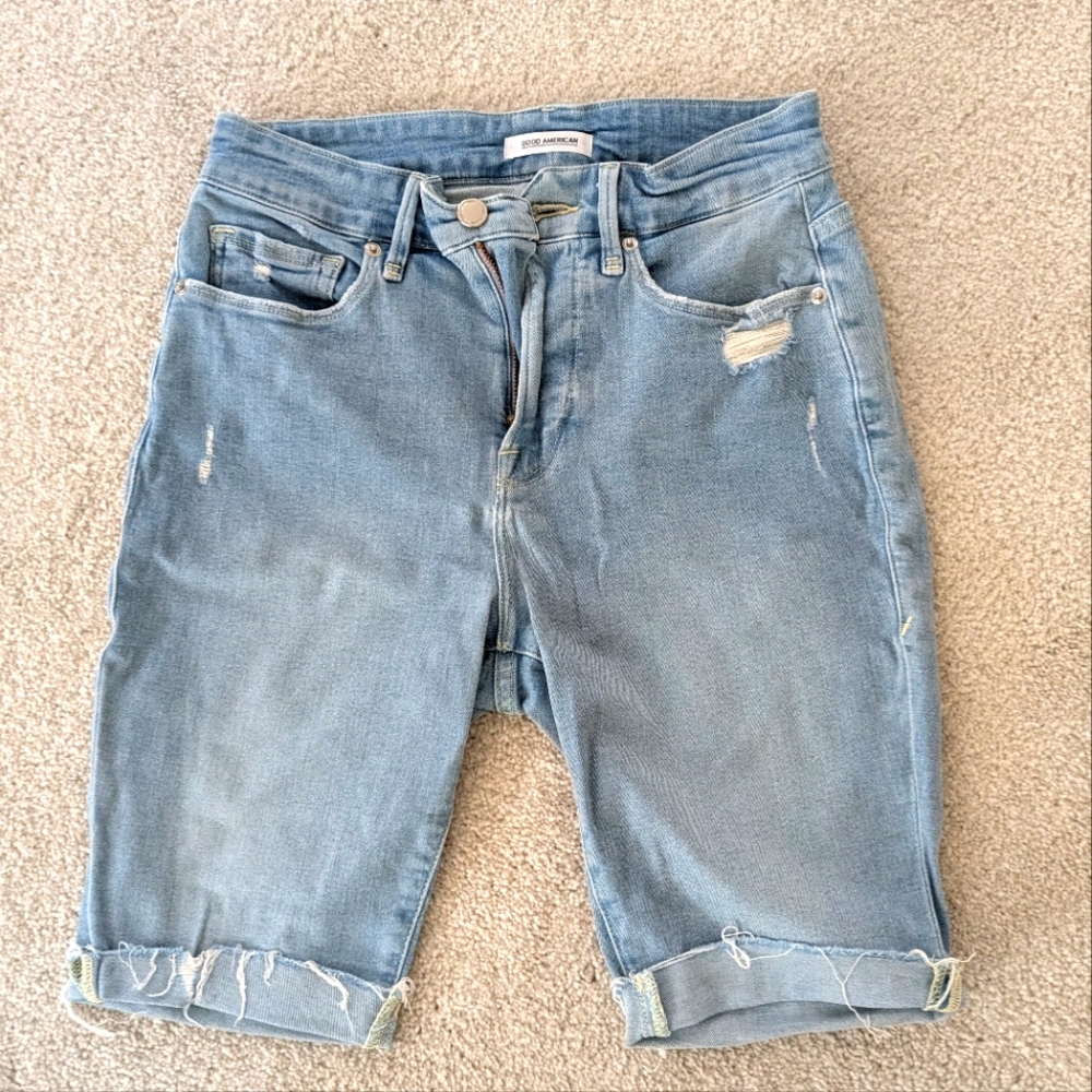 Good American Bermuda Jean Shorts